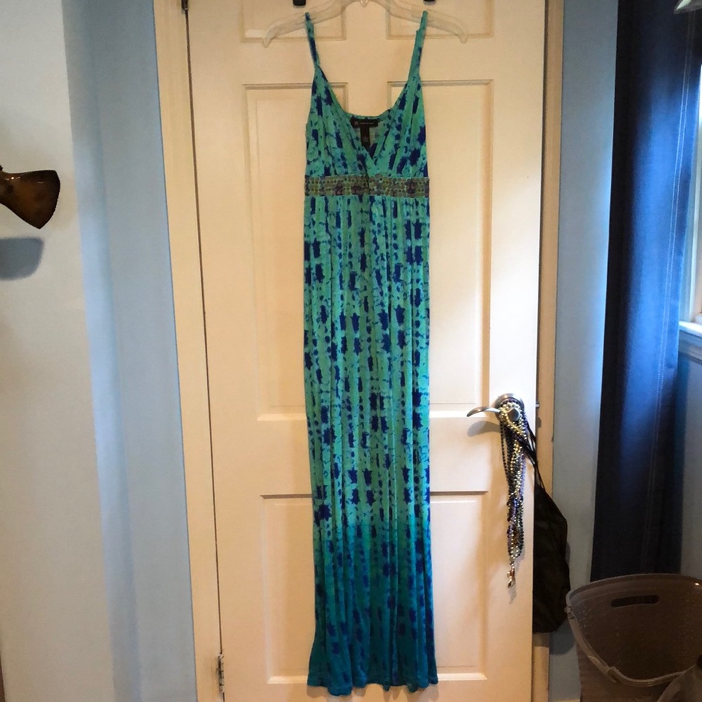 INC International Concepts tie-die ombré maxi dress Sz S
